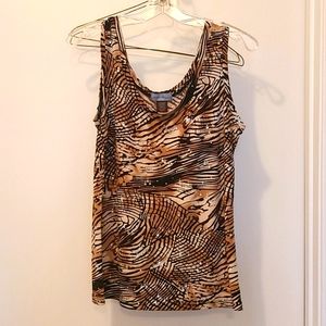 Clear Sky Animal Print Tank Top